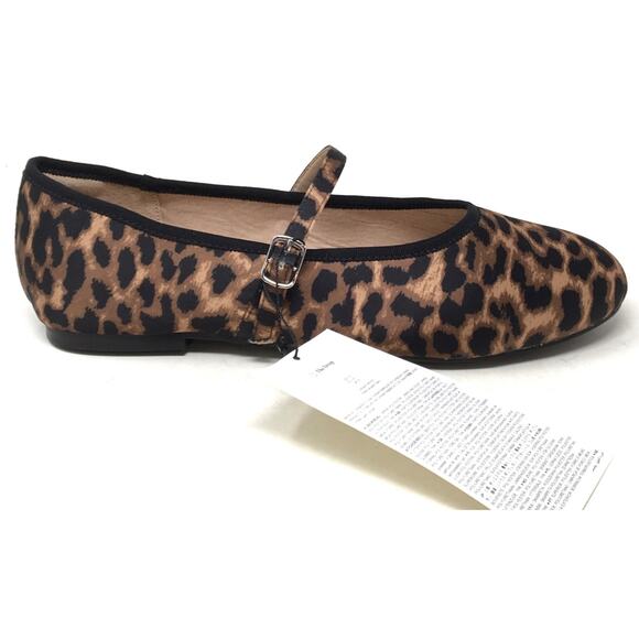 The Drop Katy Women's Size 10 Leopard Satin Look Flat Ballet Mary Jane Shoes - Picture 7 of 8